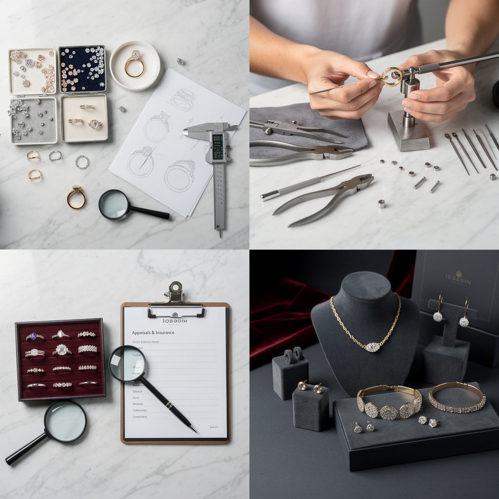 Amira Gold jewelry services including custom rings, repairs, and appraisals in Los Angeles